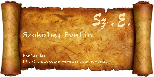 Szokolay Evelin névjegykártya